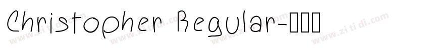 Christopher Regular字体转换